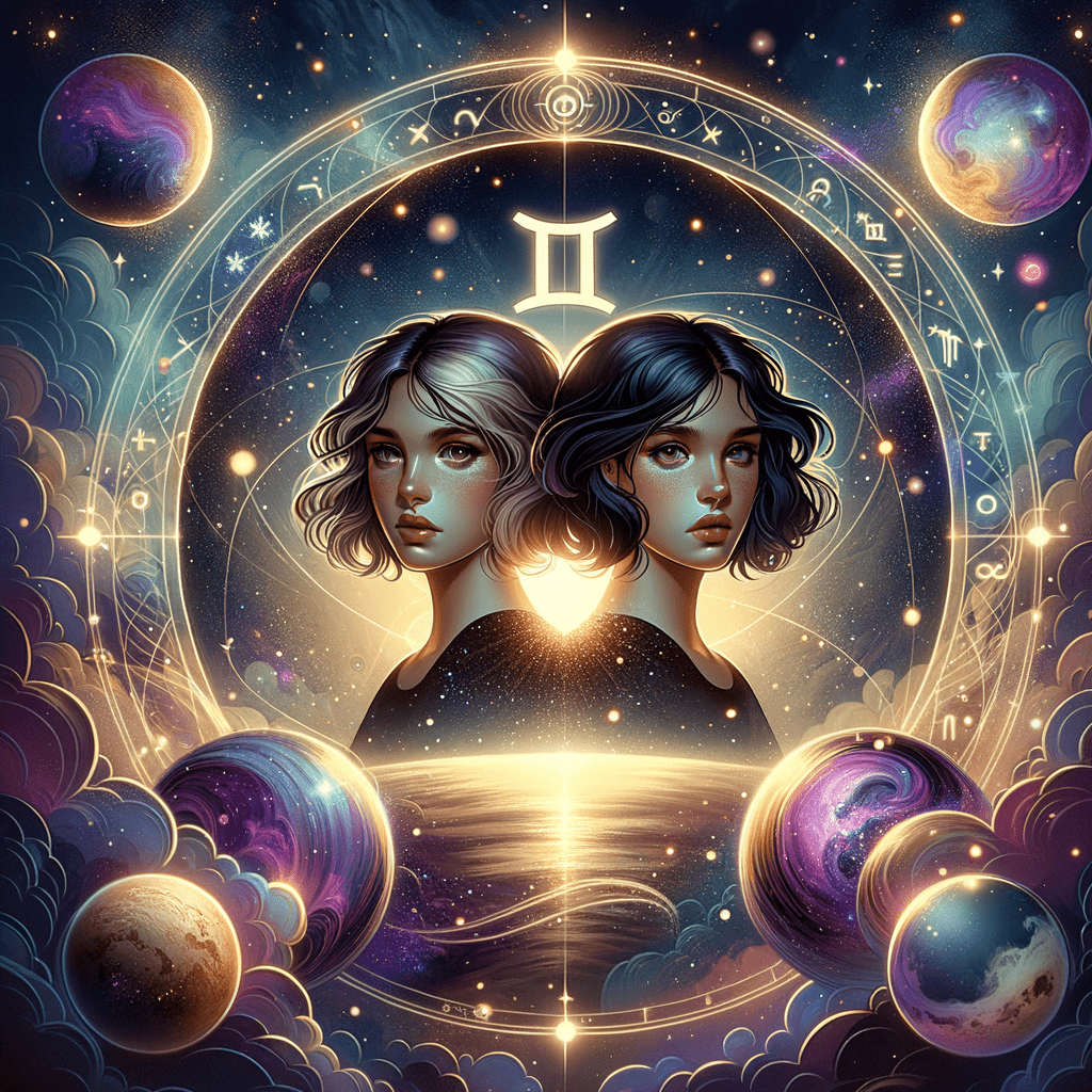 Astrology illustration for Pluto in Gemini