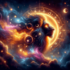 Astrology illustration for Pluto in Leo