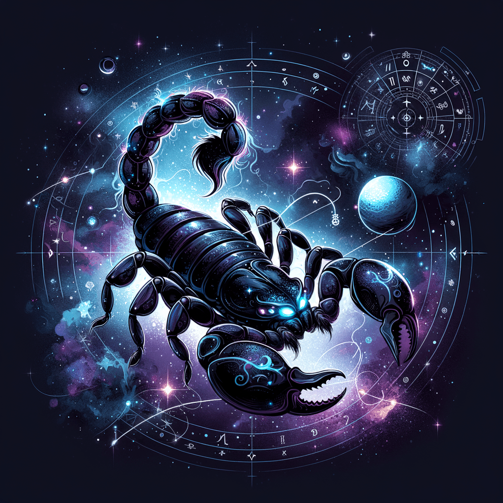 Astrology illustration for Pluto in Scorpio
