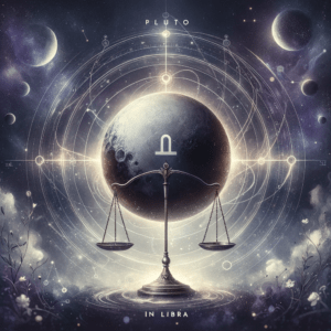 Astrology illustration for Pluto in Libra