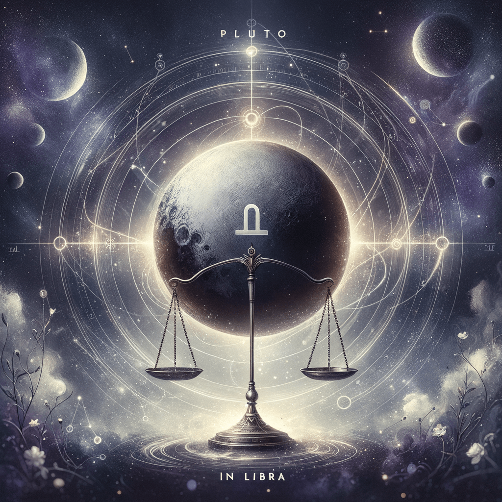 Astrology illustration for Pluto in Libra