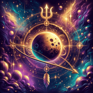 Astrology illustration for Pluto in Sagittarius