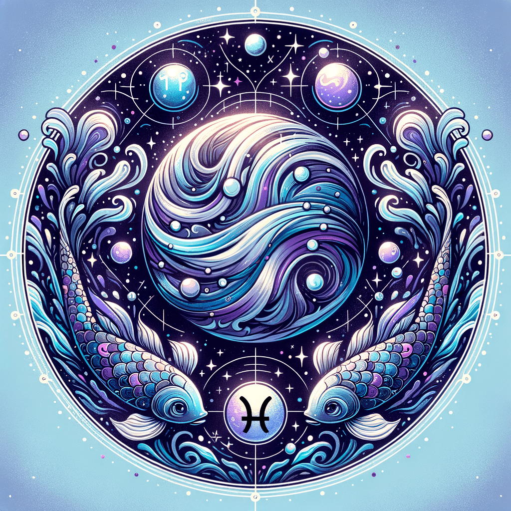 Astrology illustration for Pluto in Pisces Zodiac Sign