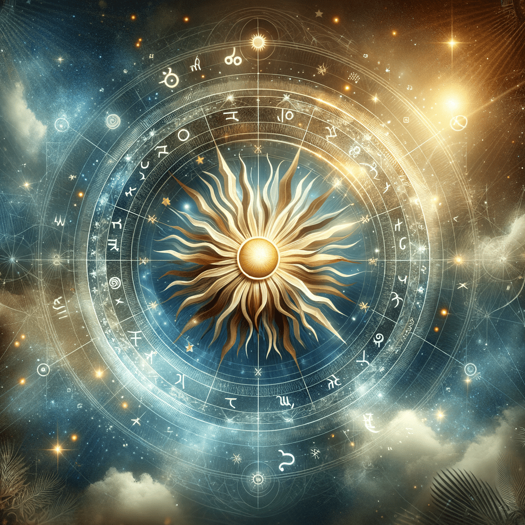 Astrology illustration for Sun in the 3rd house