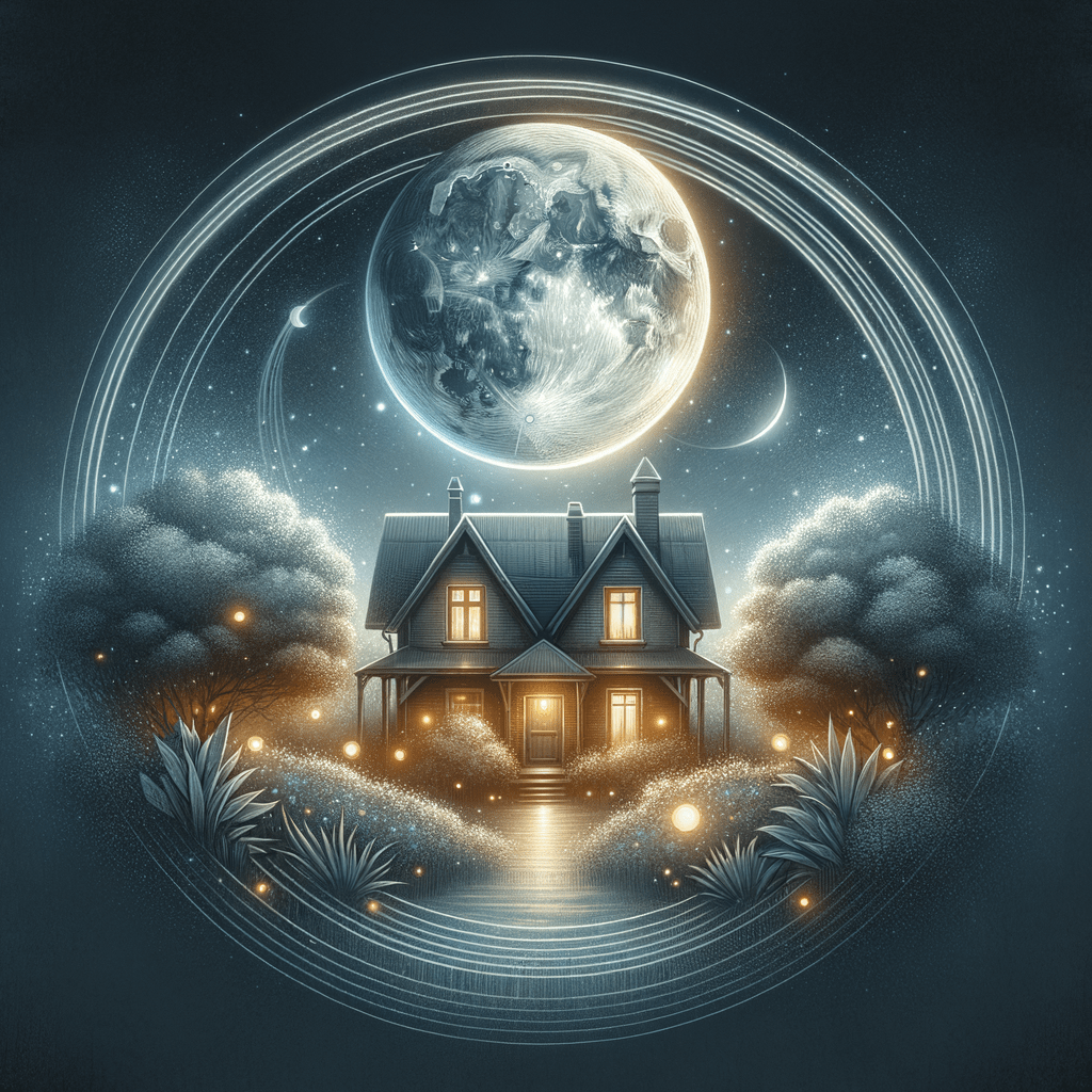 Astrology illustration for Moon in the 4th house