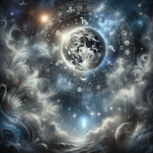 Astrology illustration for Moon in the 11th house