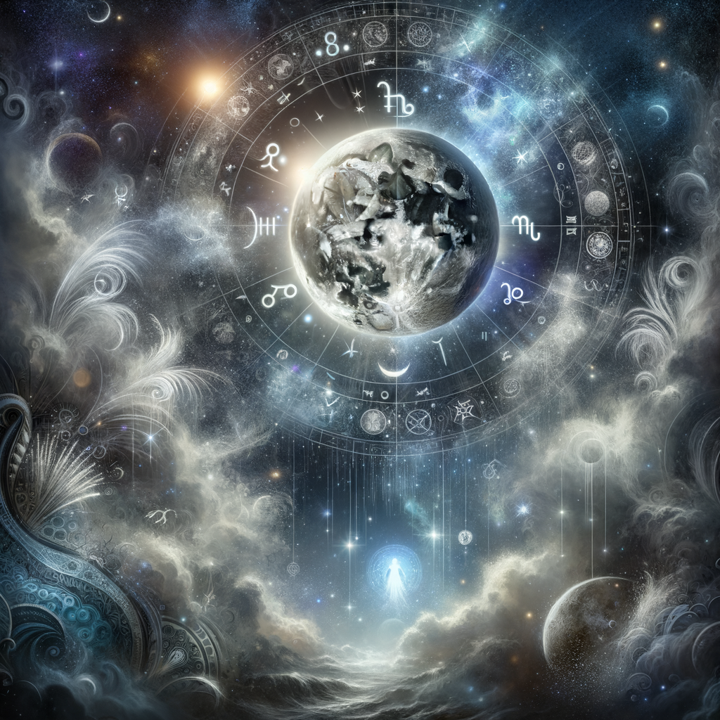 Astrology illustration for Moon in the 11th house