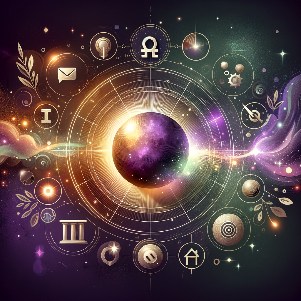 Astrology illustration for Mercury in the 2nd house