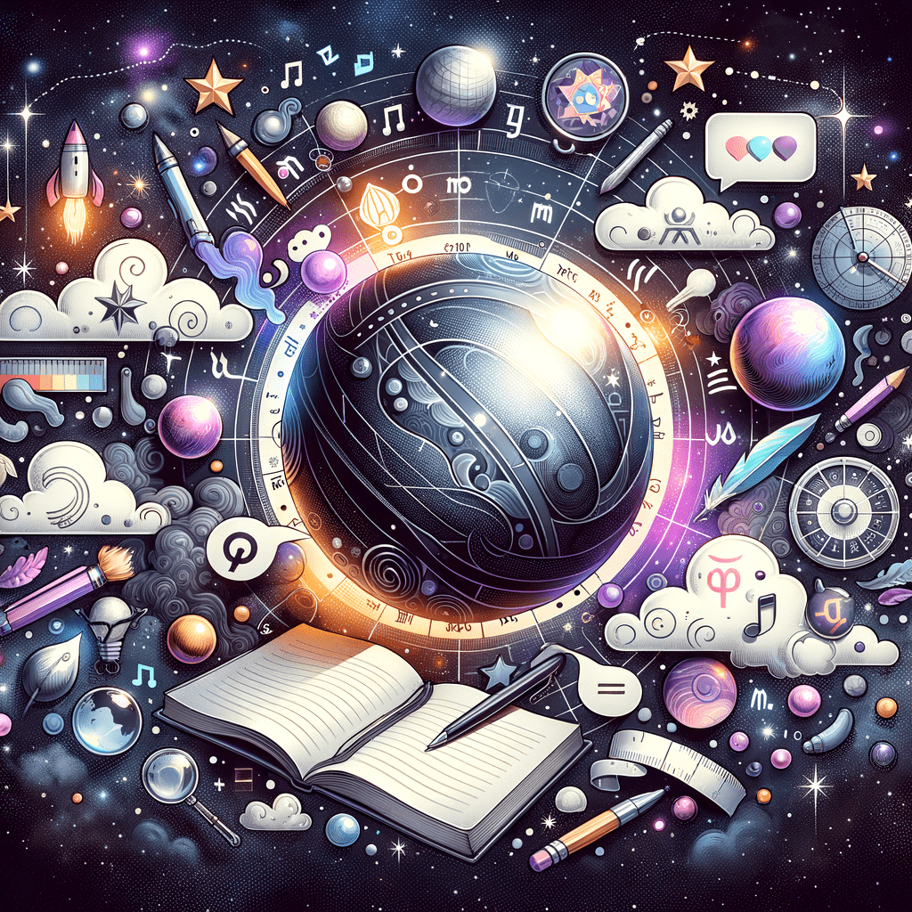 Astrology illustration for Mercury in the 3rd house