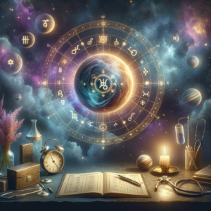 Astrology illustration for Mercury in the 6th house