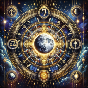 Astrology illustration for Mercury in the 7th house