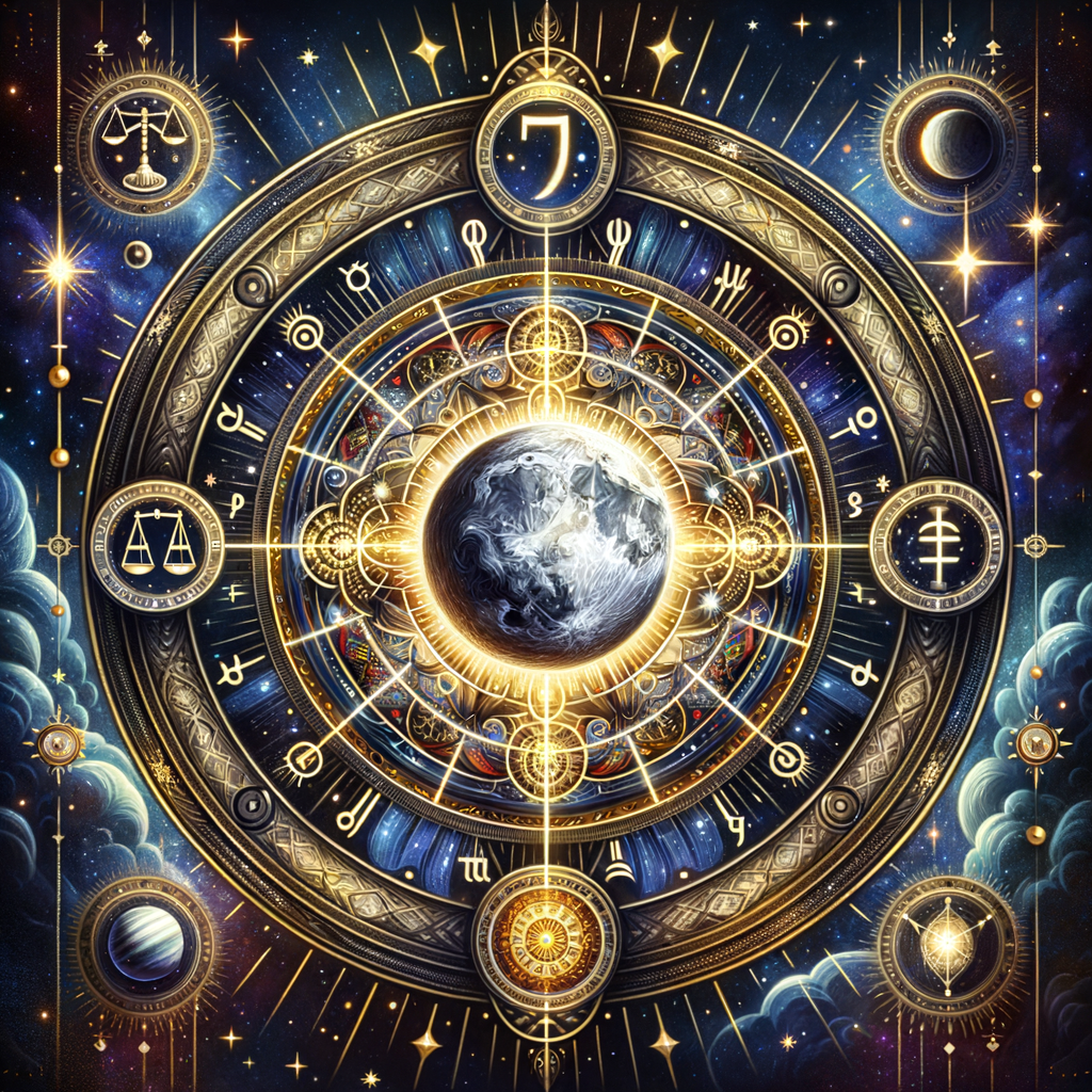 Astrology illustration for Mercury in the 7th house