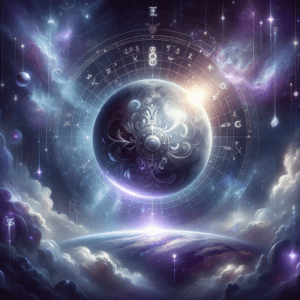 Astrology illustration for Mercury in the 8th house