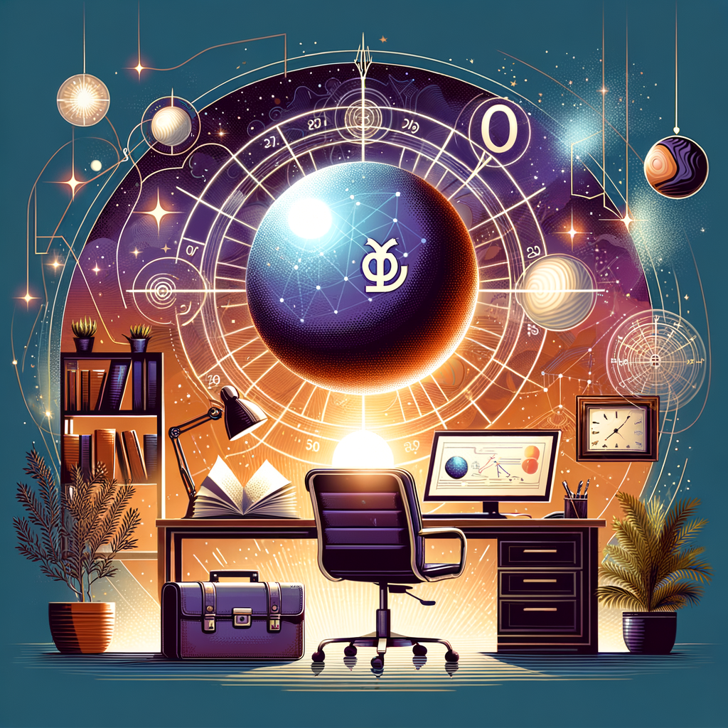 Astrology illustration for Mercury in the 10th house