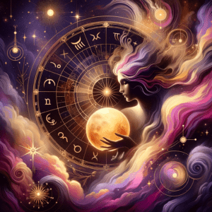Astrology illustration for Venus in the 8th house