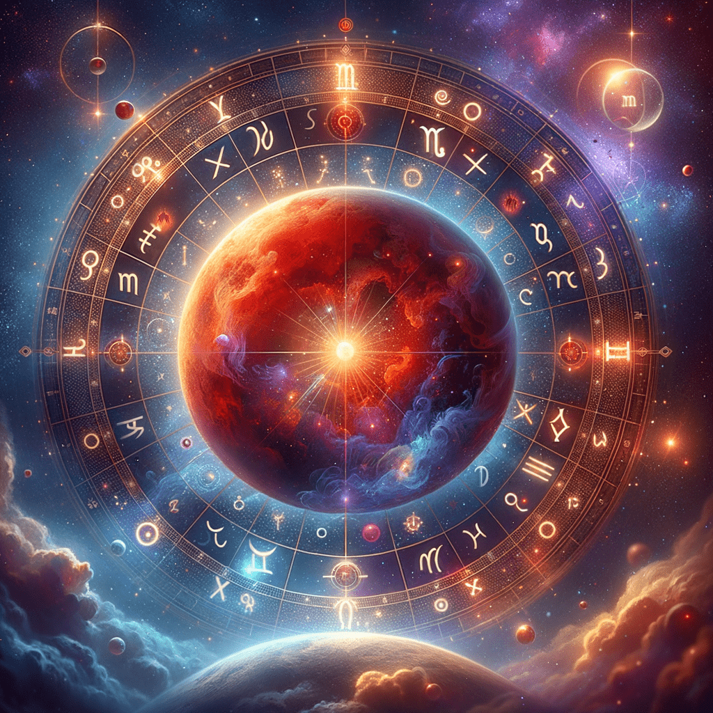 Astrology illustration for Mars in the 1st house