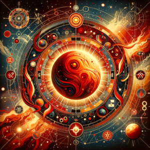 Astrology illustration for Mars in the 11th house