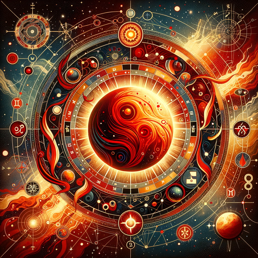 Astrology illustration for Mars in the 11th house