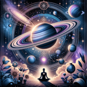Astrology illustration for Saturn in the 12th House
